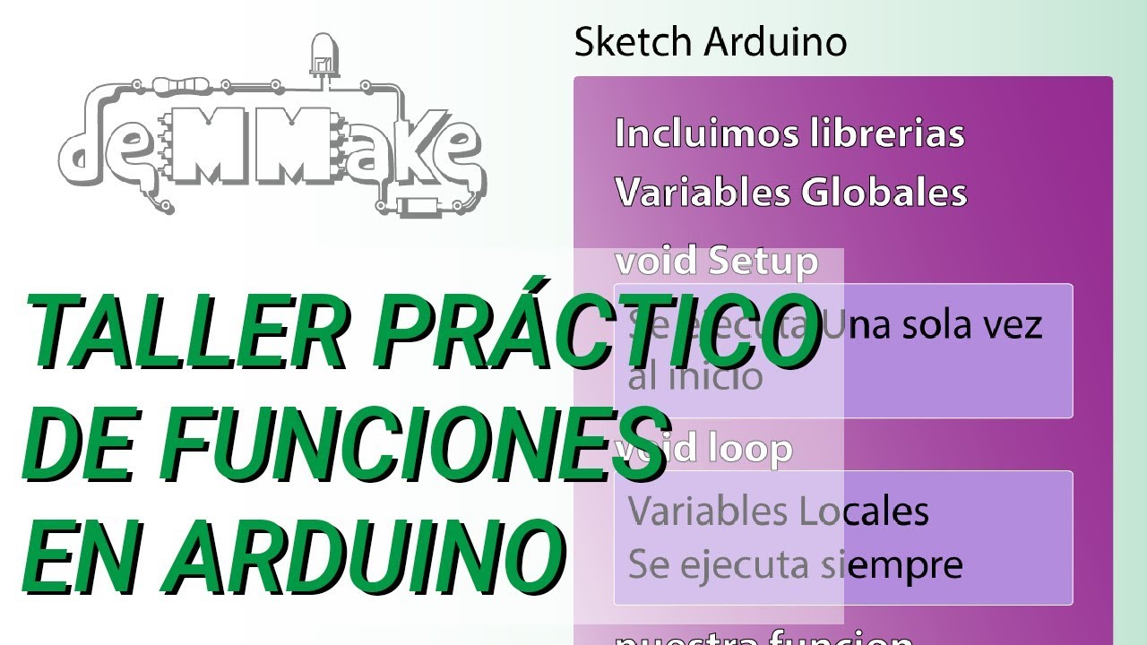 ⚙️Como crear funciones en Arduino - deMMake