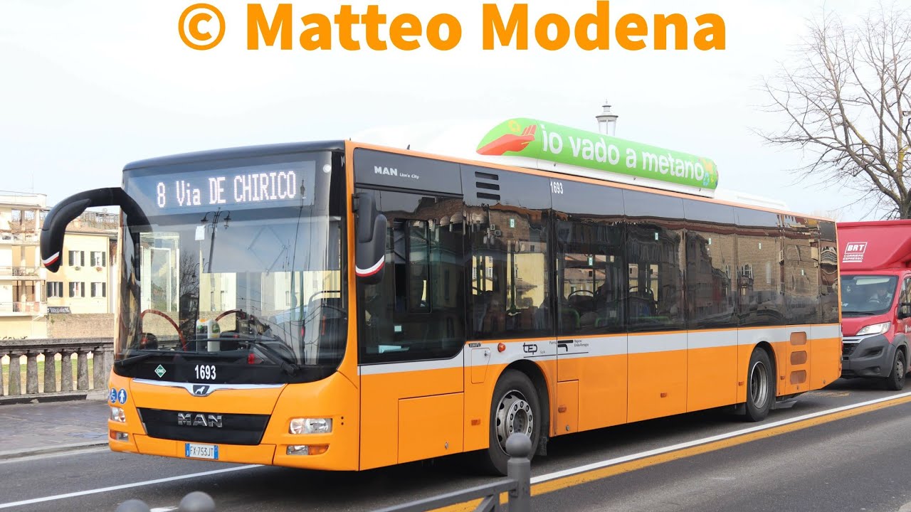 MAN Lion's City A21 CNG 2019 di TEP Parma sulla linea 8