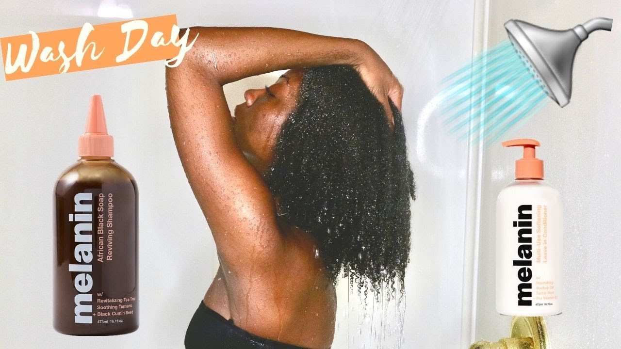 A Buildable Clarifier?! *NEW* Melanin Haircare African Black Soap Shampoo Review | TYPE 4 HAIR