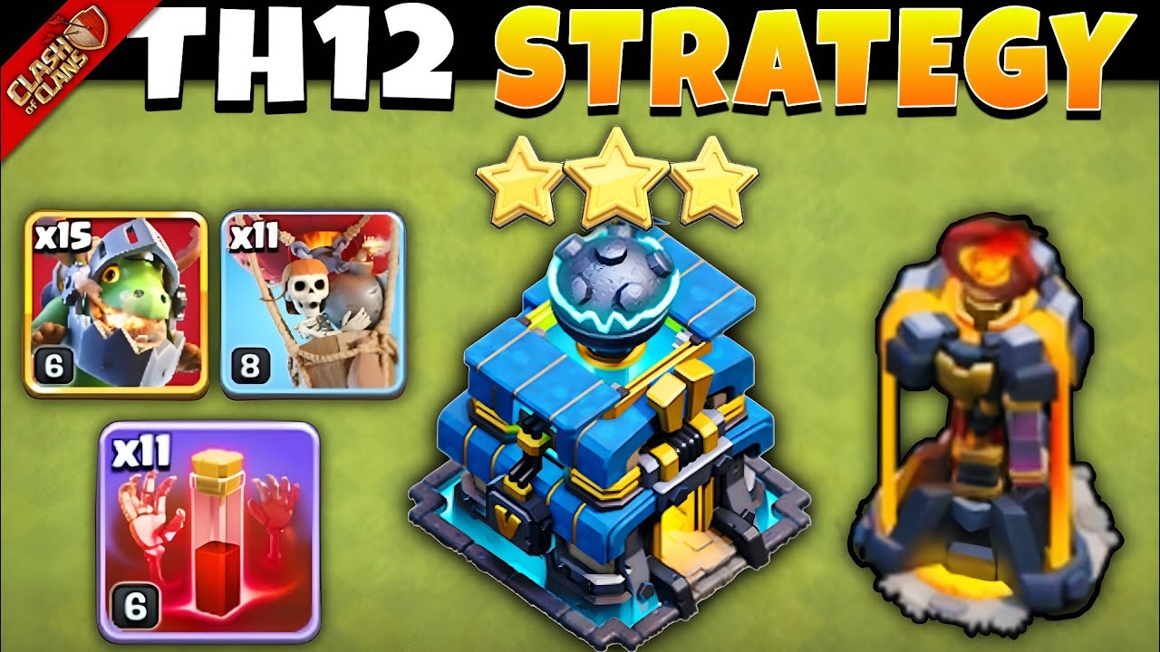 Th12 Any Single Inferno Base Easily 3-star | Town Hall 12 Best Attack Strategy! Clash of Clans