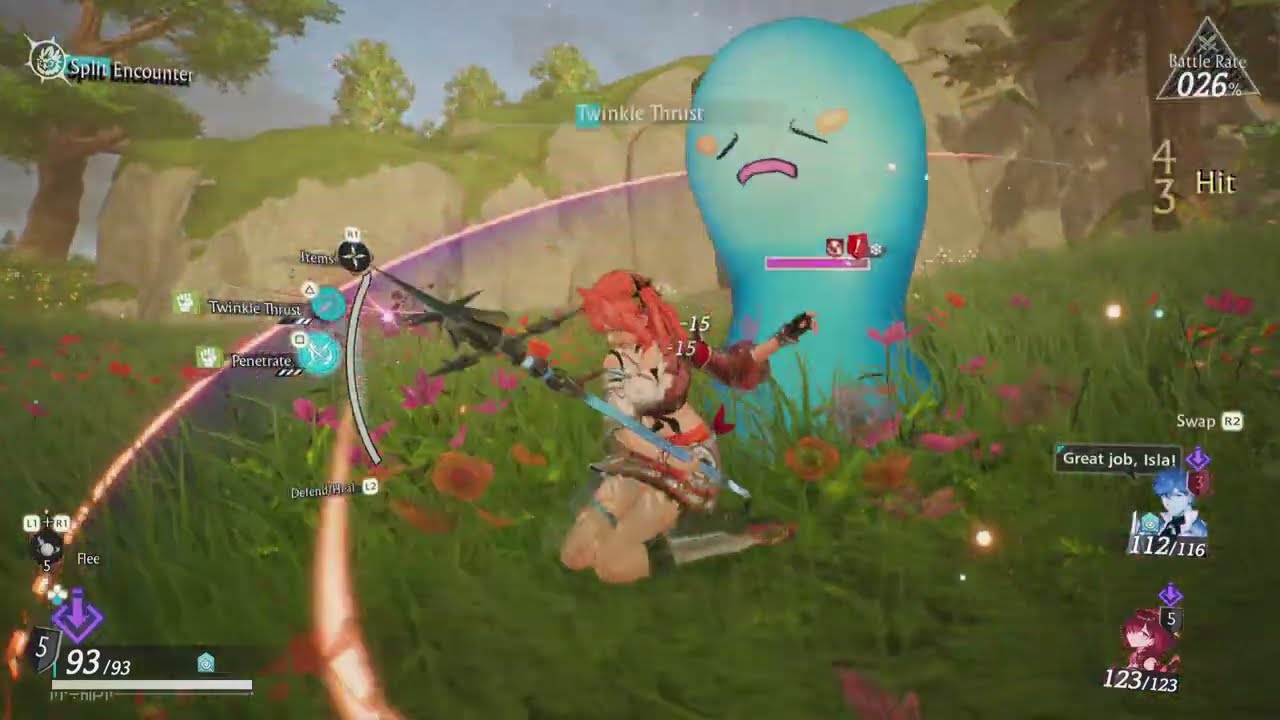 Low level combat gameplay - Atelier Yumia