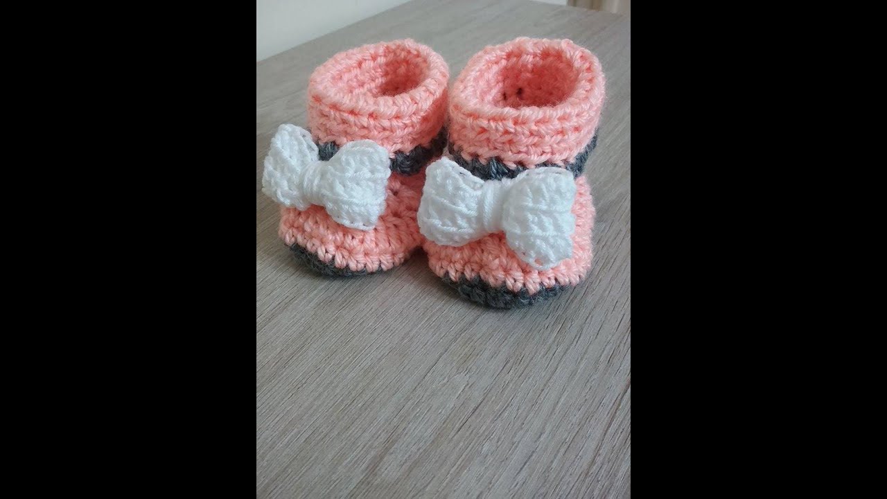 👠 Buciki na szydełku dla niemowlaka 0-3 miesięcy- shoes for baby on the crochet 0-3 months