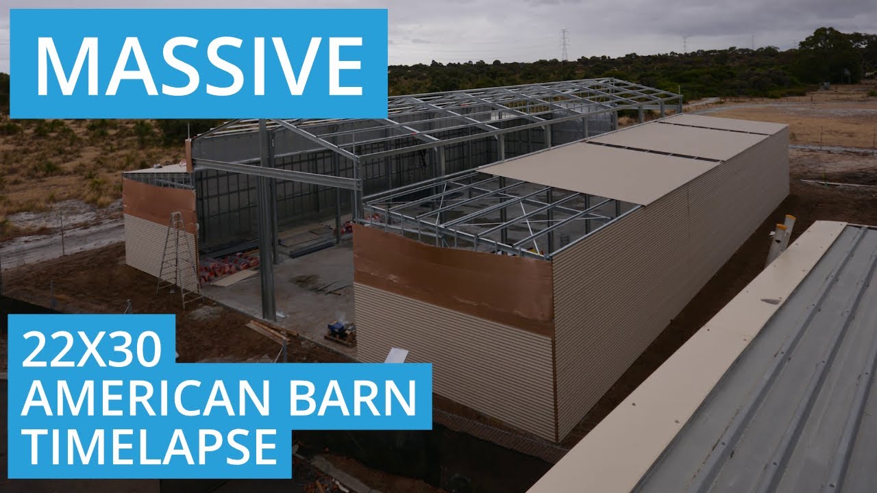 Massive American Barn Shed Time-lapse - Sheds Perth