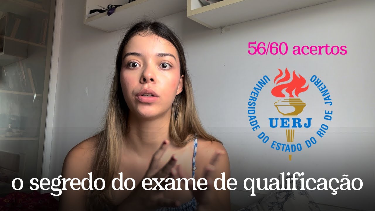 COMO CONSEGUI O CONCEITO A NA UERJ (56/60 acertos) 