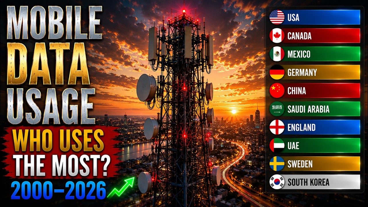 #10 - Who Uses the Most Mobile Data? Countries Ranked.
