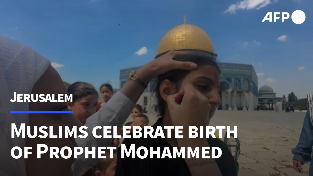Muslims in Jerusalem mark birthday of Prophet Mohammed | AFP