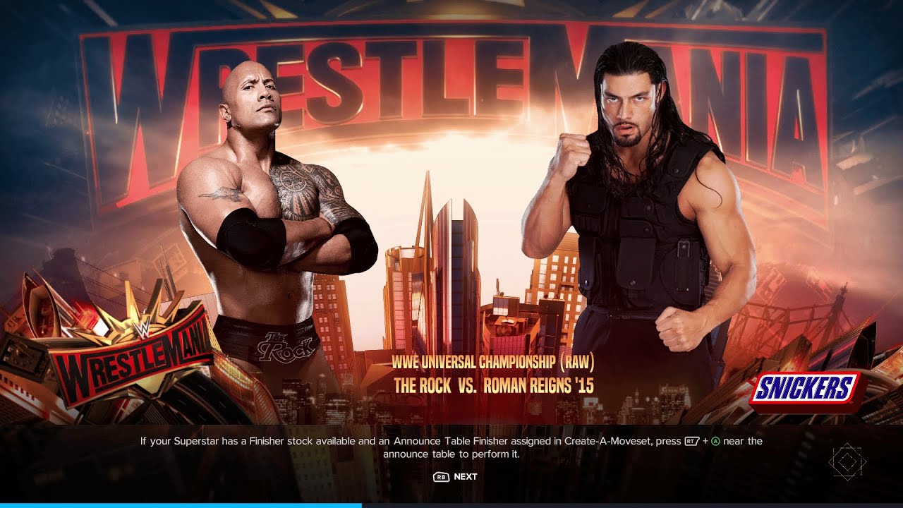WWE 2K24 FULL MATCH - The Rock vs. Reigns - The Tribal Chief's Biggest Challenge