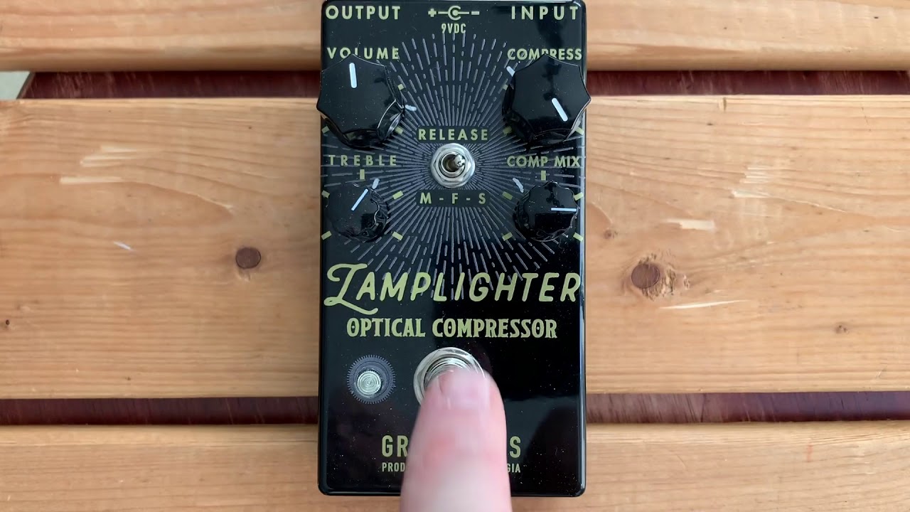 5 Minutes with the Greer Lamplighter Optical Compressor - Pedal Demo
