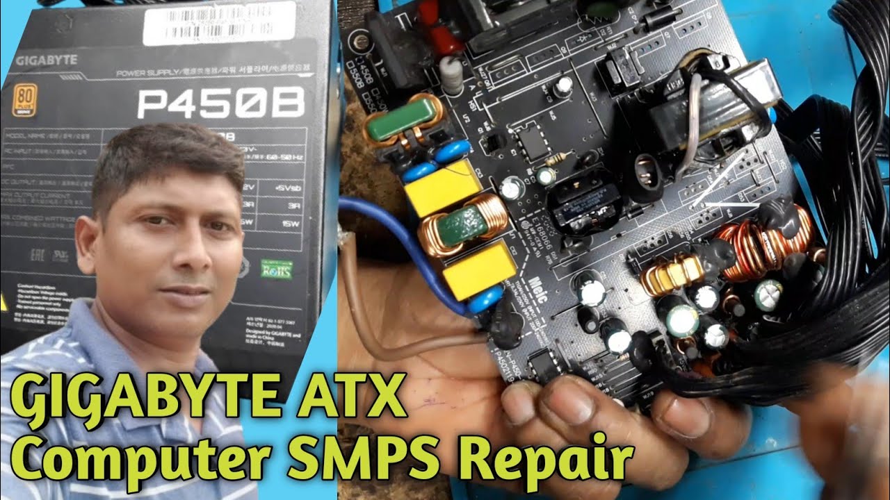 Computer ATX Power Supply Repair | Gigabyte Computer Gaming Power Supply P450B Dead Repair