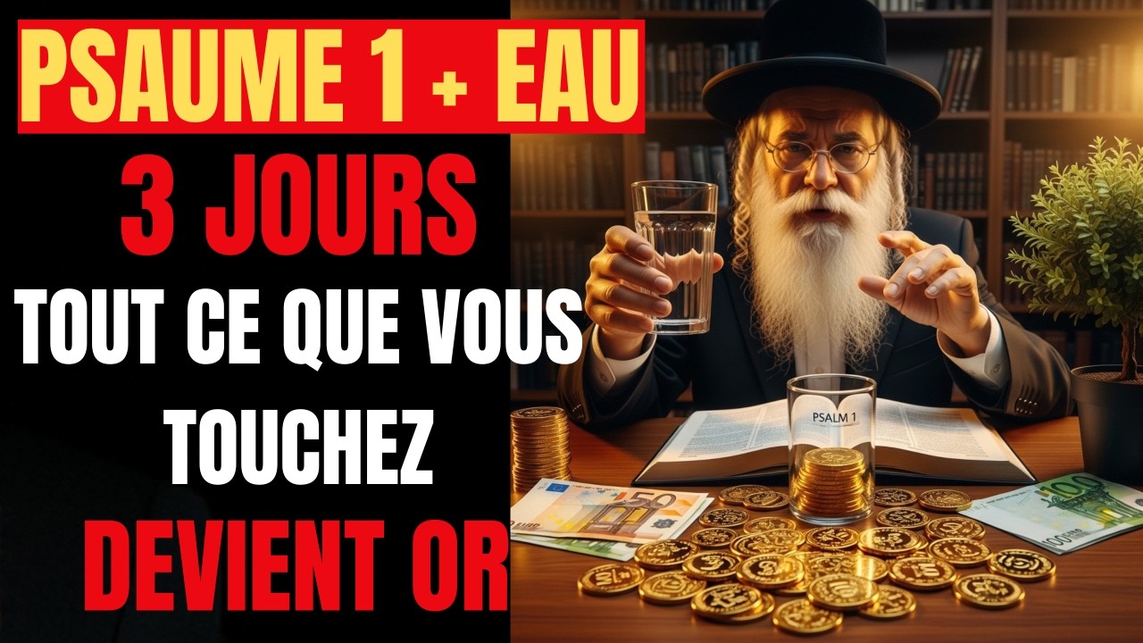 BUVEZ CETTE EAU AVEC LE PSAUME 1 PENDANT 3 JOURS EN MARS : Tout Ce Que Vous Touchez Devient Or
