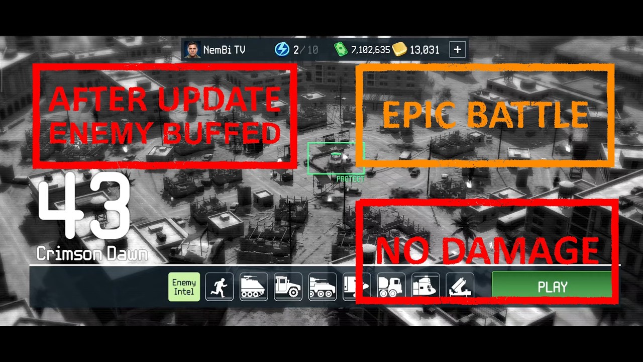 War Drone EPIC Battle Level 43 🔥 Crimson Dawn | NO DAMAGE 🏆