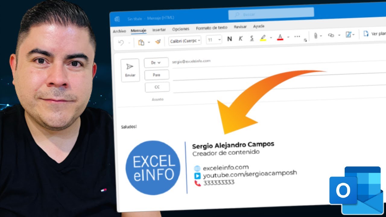 Cómo crear y configurar un FIRMA DE CORREO en Microsoft Outlook