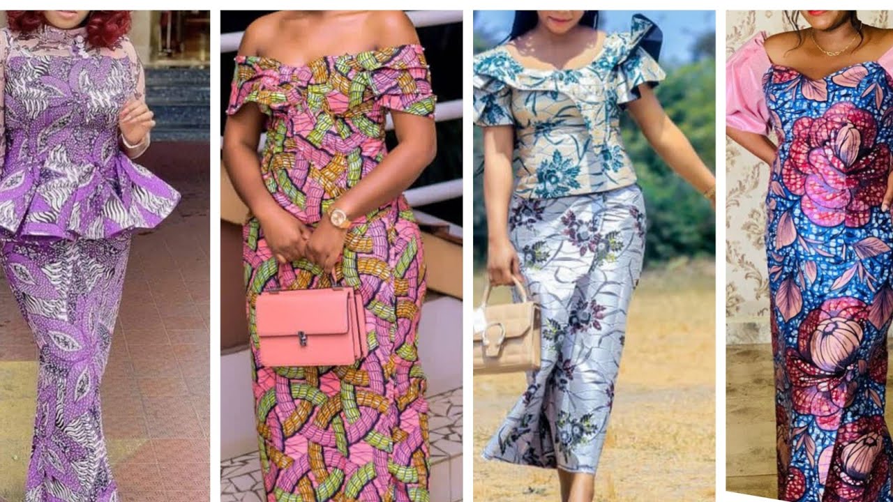 latest beautiful African women's dresses styles in Ankara fabric .nigerian congolese dresses styles