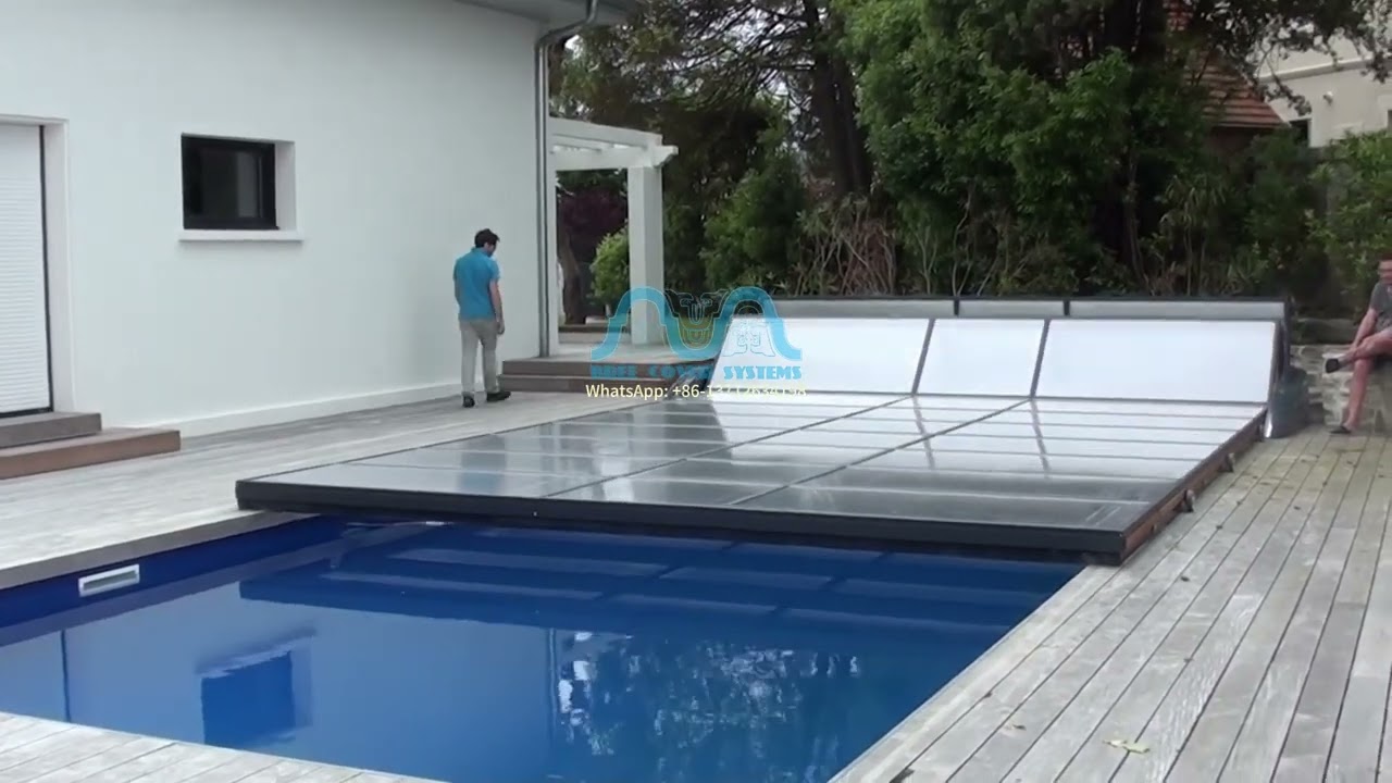 Automatic Deck sliding pool cover