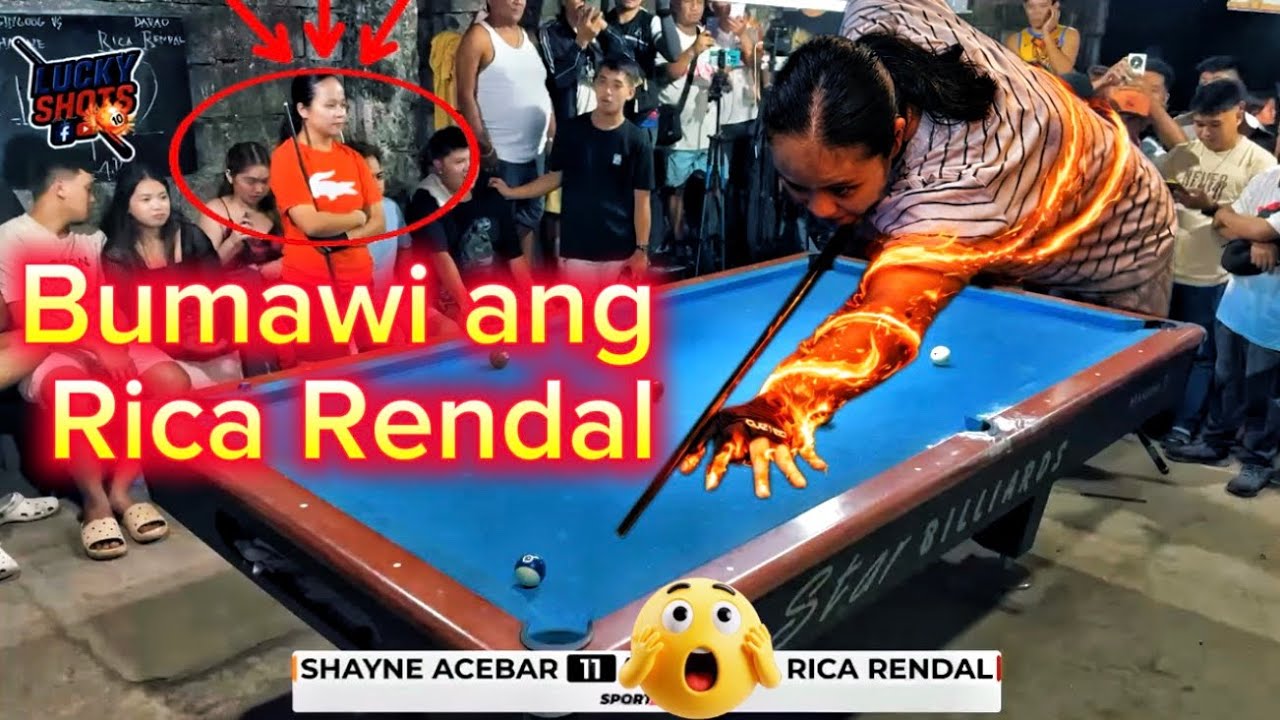 #highlights Rica Rendal 🆚 Shayne Acebar | Big time Match 220k 💵🎱
