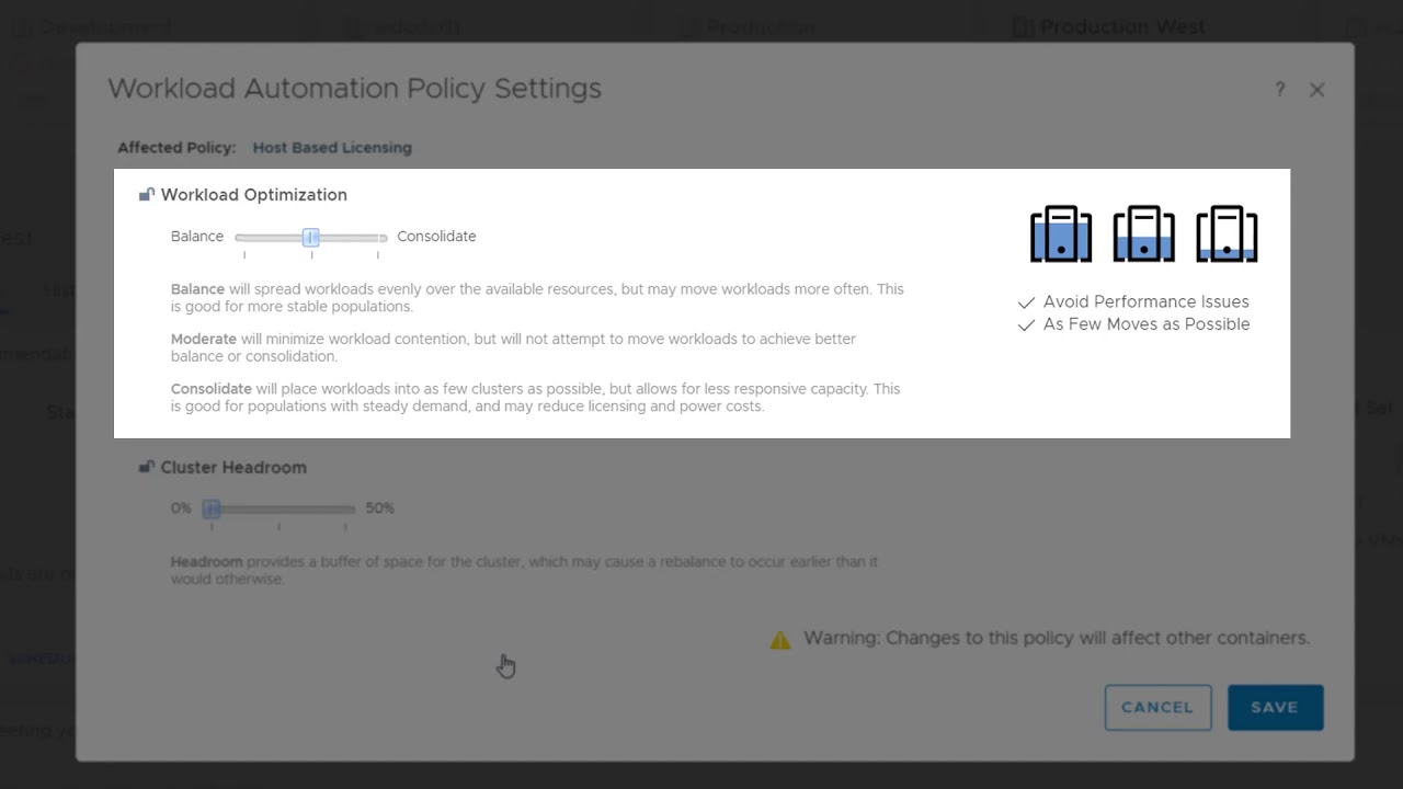 Configuring Operational Intent in VMware Aria Operations