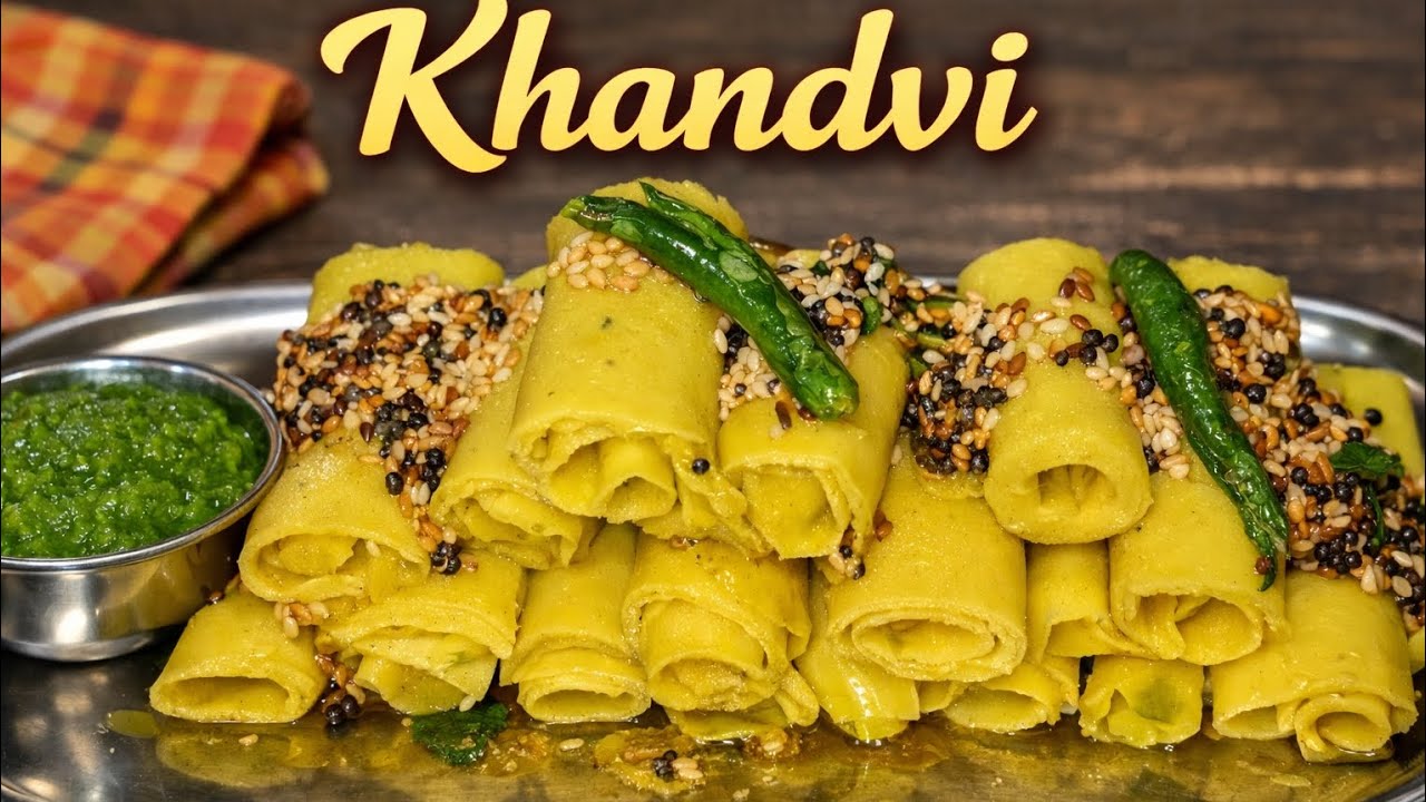 Perfect Gujarati Khandvi | Easy Step-by-Step RecipeSoft & Spongy Khandvi | Traditional Gujarati 