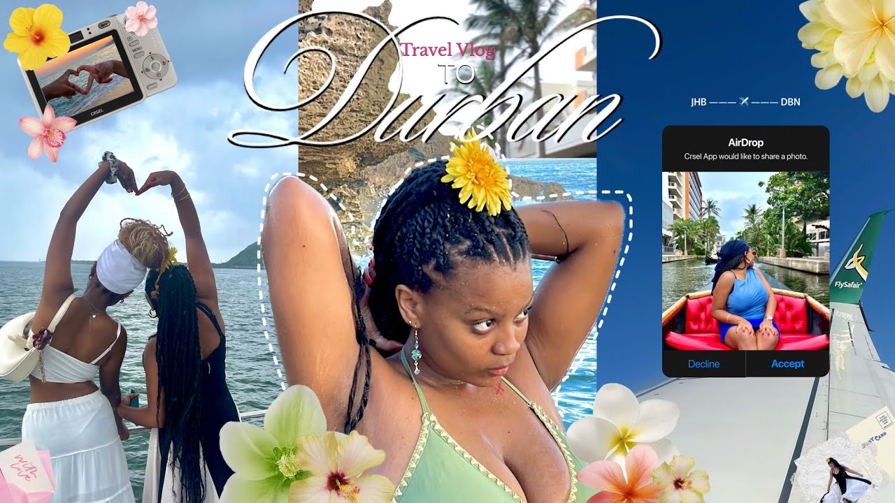 Travel Vlog | Our first Girls Trip | 48 hours in Durban✈️🏖️☀️🌊