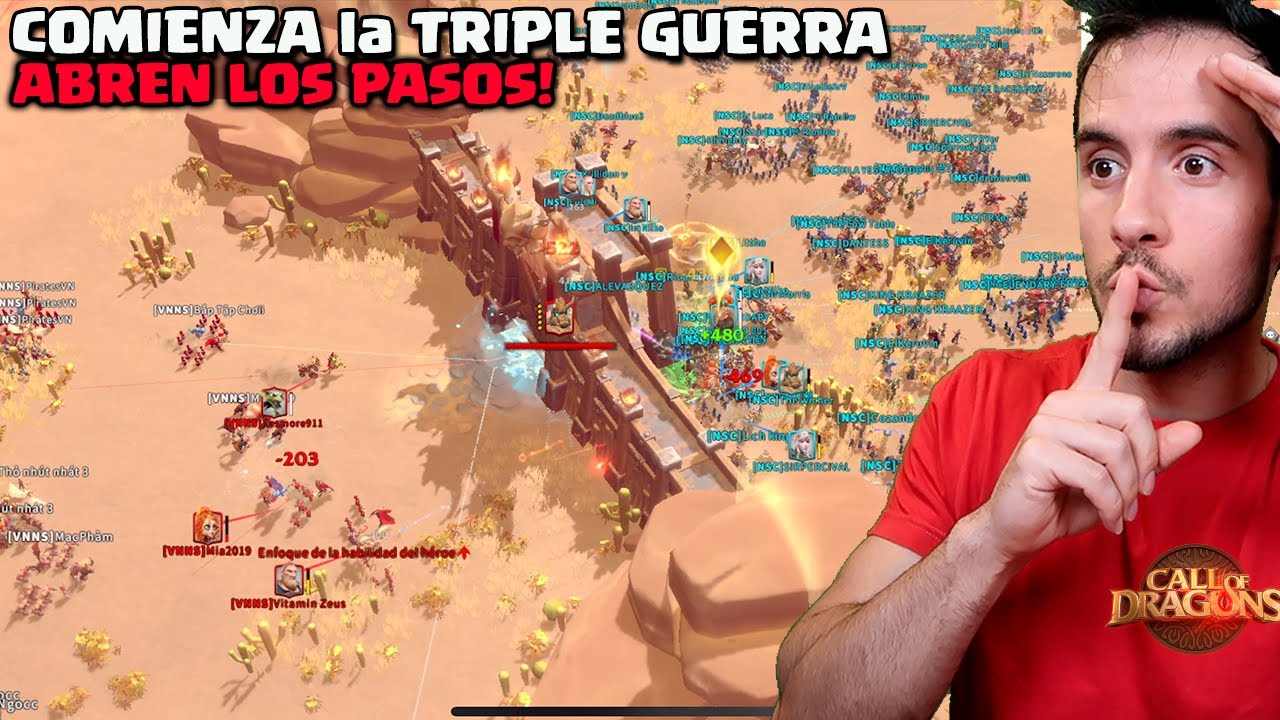 TRIPLE GUERRA con la APERTURA de los PASOS ¿LA GANAMOS? CALL OF DRAGONS