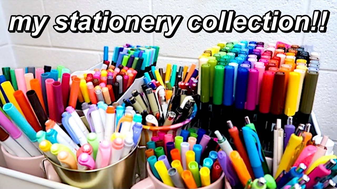 all of my stationery! | pens, brush pens, bullet journaling, and more!