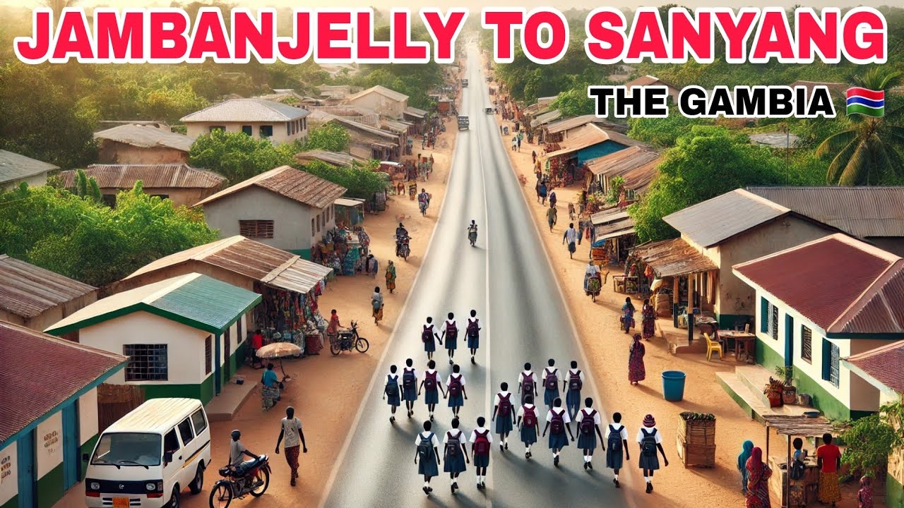Sanyang Streets & Jambanjelly Highway | Latest Updates & Student Walk Home | Exploring Gambia