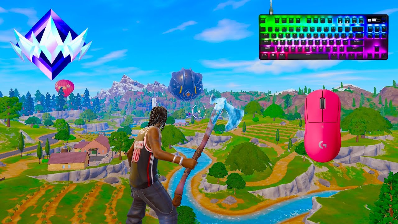 SteelSeries Apex Pro TKL ASMR 😴 Unreal Ranked 🏆 Satisfying Keyboard Fortnite 360 FPS 4K