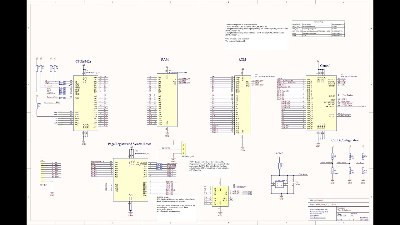 Building a Modular 6502 Computer | Ben Eater Inspired: CPU Board Design Review (Phase 3)