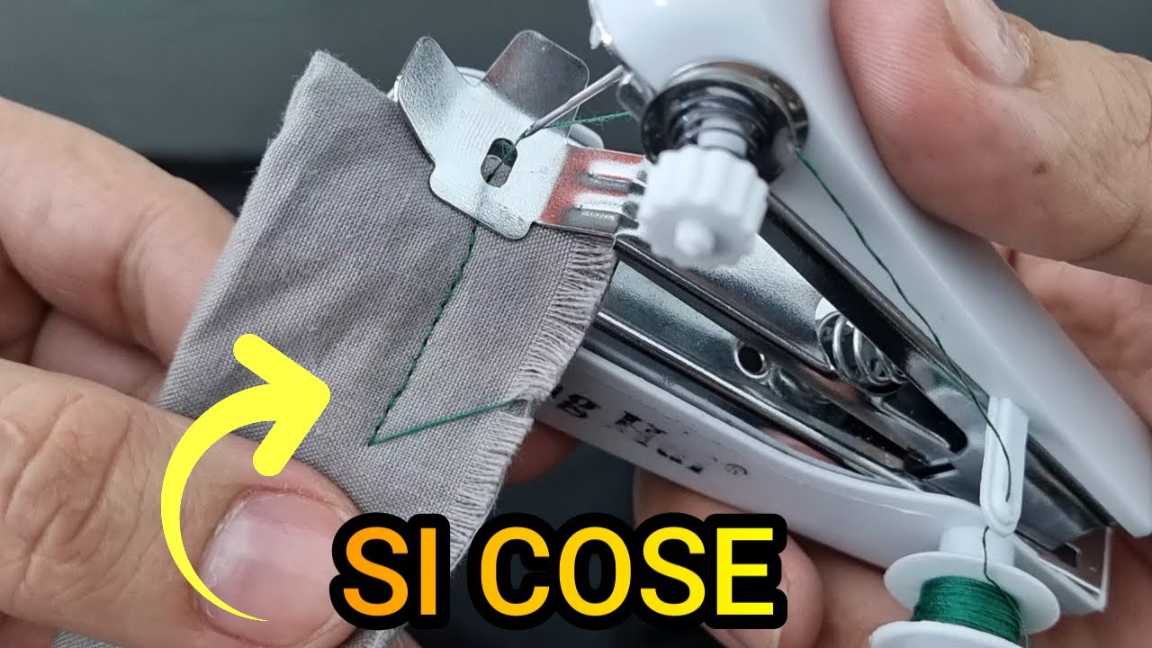 Como AJUSTAR la maquina de coser MINI PORTATIL l mecanica confeccion