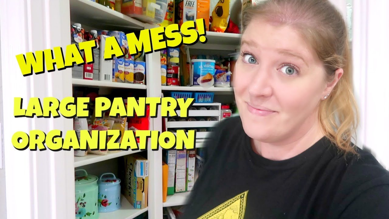 LARGE PANTRY CLEAN & ORGANIZE WITH ME | PANTRY TOUR | DOLLAR TREE ORGANIZATION IDEAS