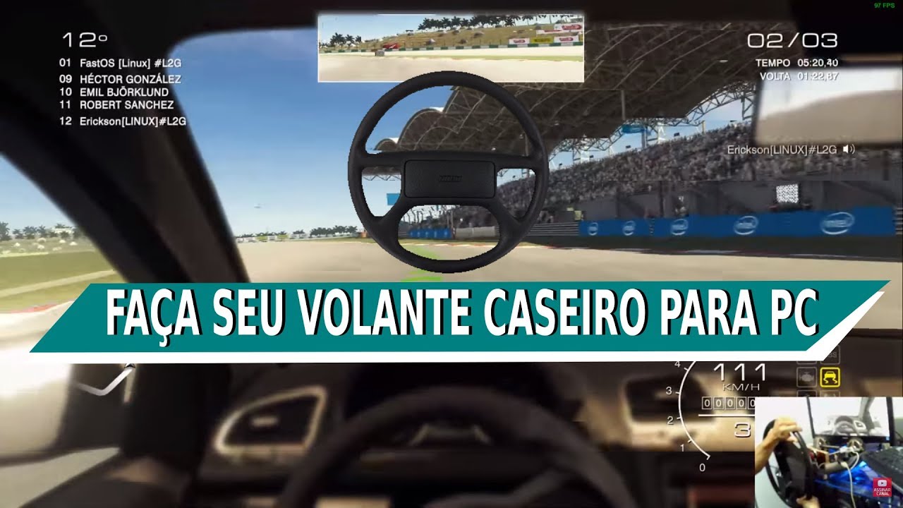 Tutorial Volante Caseiro para PC - Simples - Fa&ccedil;a voc&ecirc; mesmo!