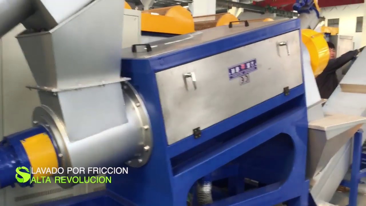 Linea de lavado PARA PELICULAS PLASTICAS. Secado 99%. Serie LRP // Solimaq