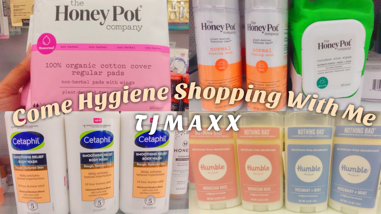 Lets go hygiene shopping at TJ MAXX | FEMININE HYGIENE + COMBO SKIN TIPS