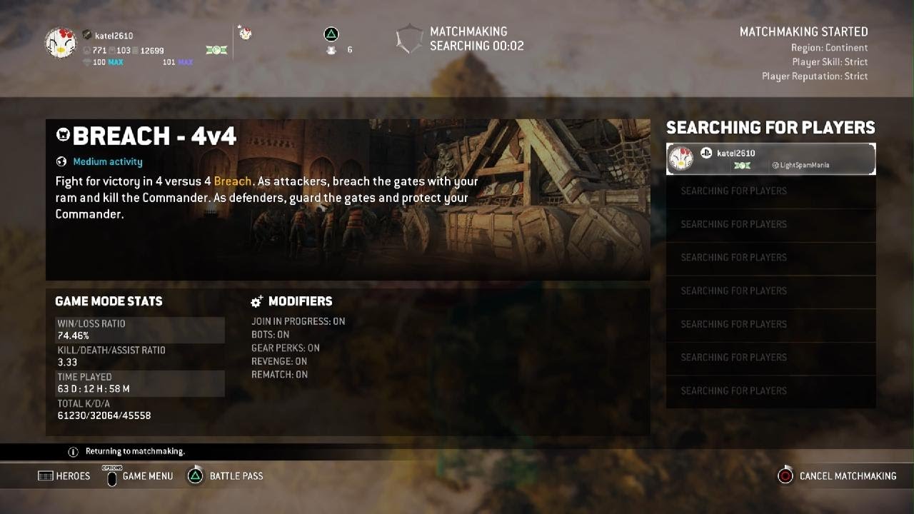 For Honor - Solo vs big name stackers 2