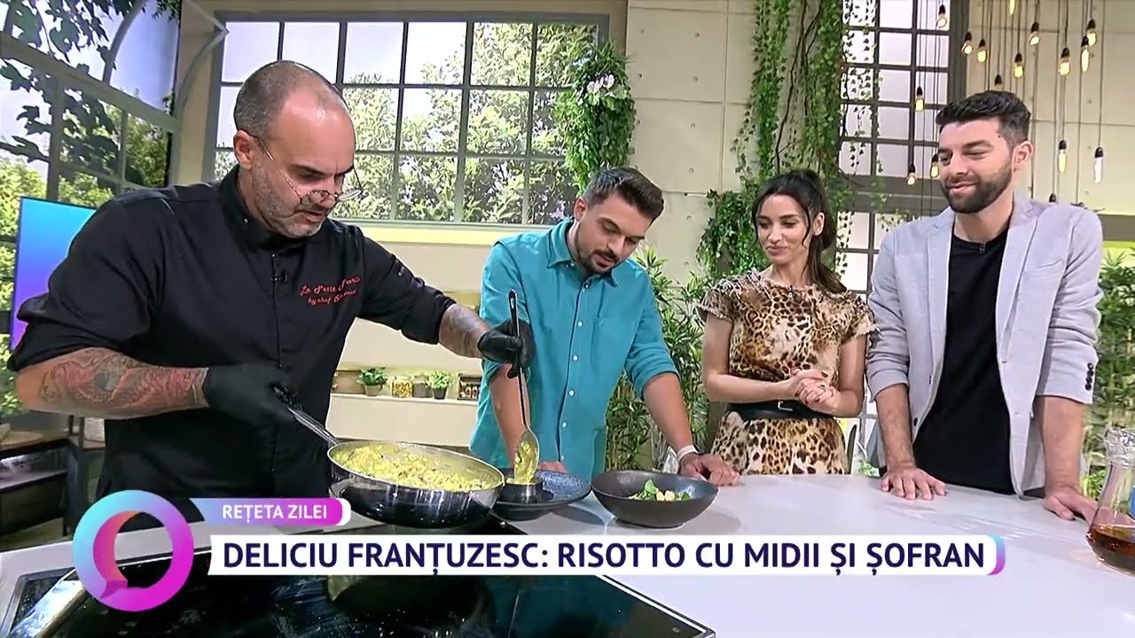 Deliciu franțuzesc, risotto cu midii și șofran