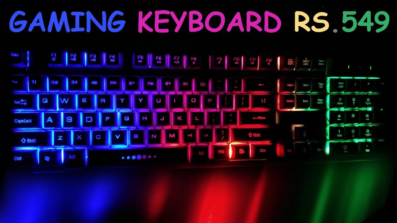 Unboxing Low Budget Rs.549 RGB Gaming Keyboard Desktop & Laptop