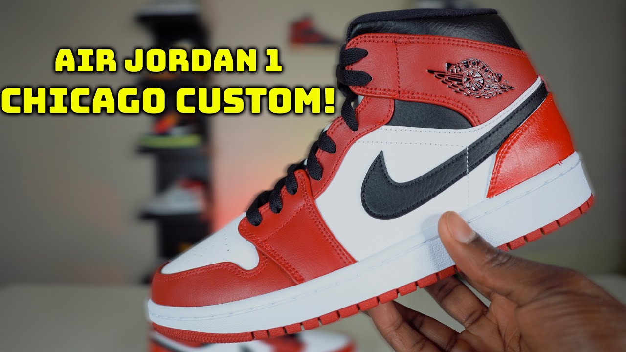 Air Jordan 1 Chicago CUSTOM Tutorial! (Easy DIY)