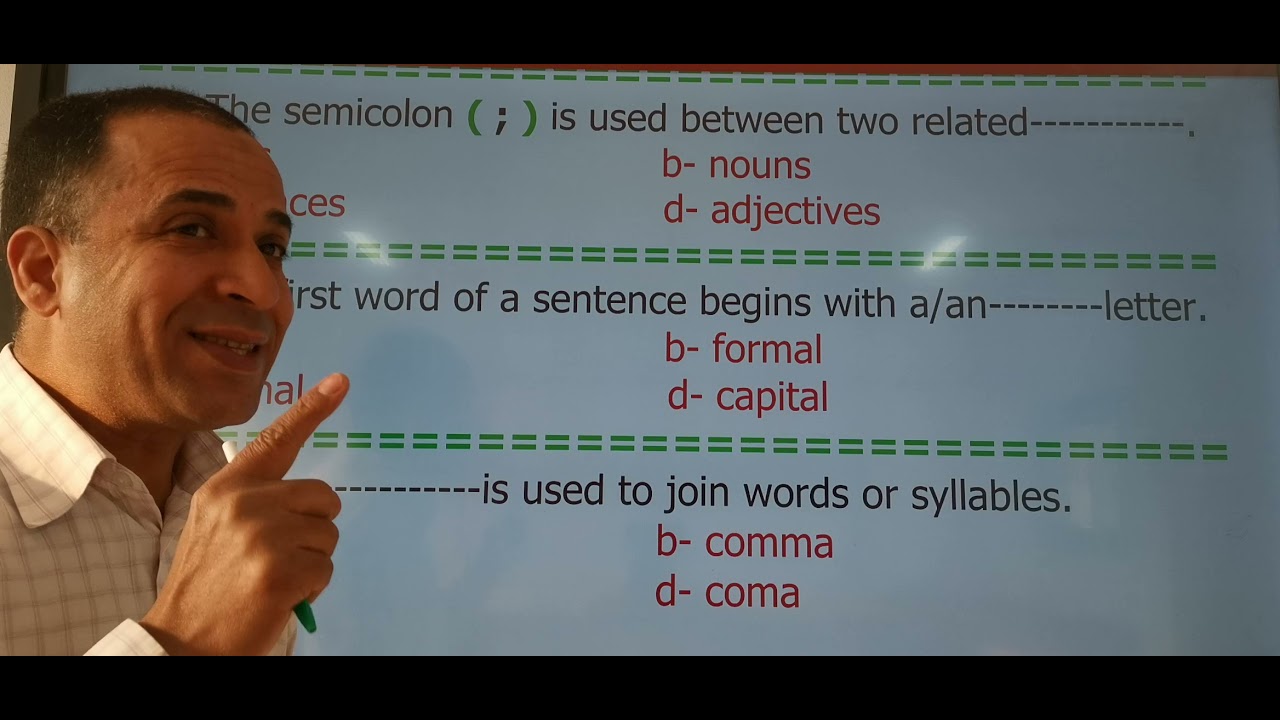 Re-cap. Writing Skills خلاف صبيح
