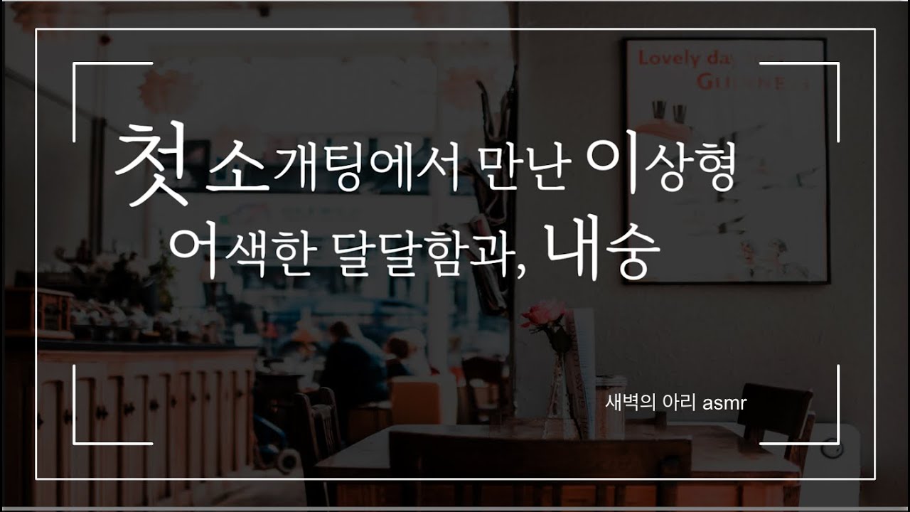 첫 소개팅에서 이상형 만난 썰 (feat. 샤라랑 ~🧚‍♂️효과음) | 금사빠 아리 | 달달 힐링 연애 | 남성향 롤플 | 여자 asmr | Korean Girlfriend RP