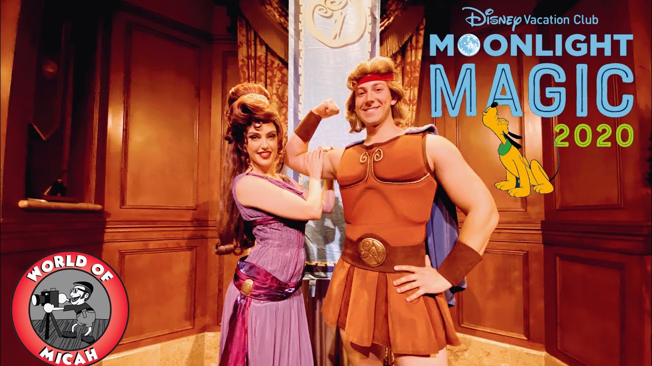 I met Hercules and Megara at Disney's Moonlight Magic Event 2020! Food, Friends & Rides