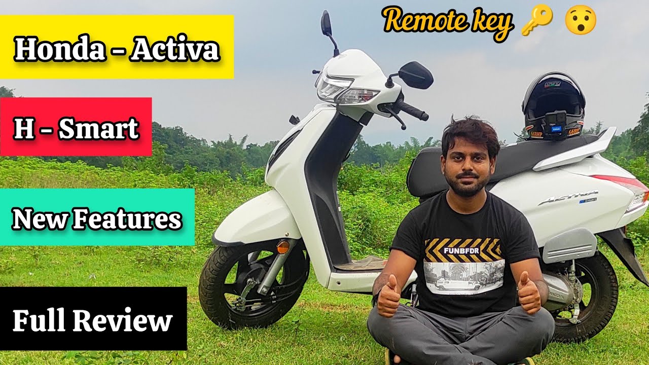 Activa H Smart 😎 Detailed Review Abb Remote key 🔑 Ke Sath. #motovlogsrishu #hondaactiva