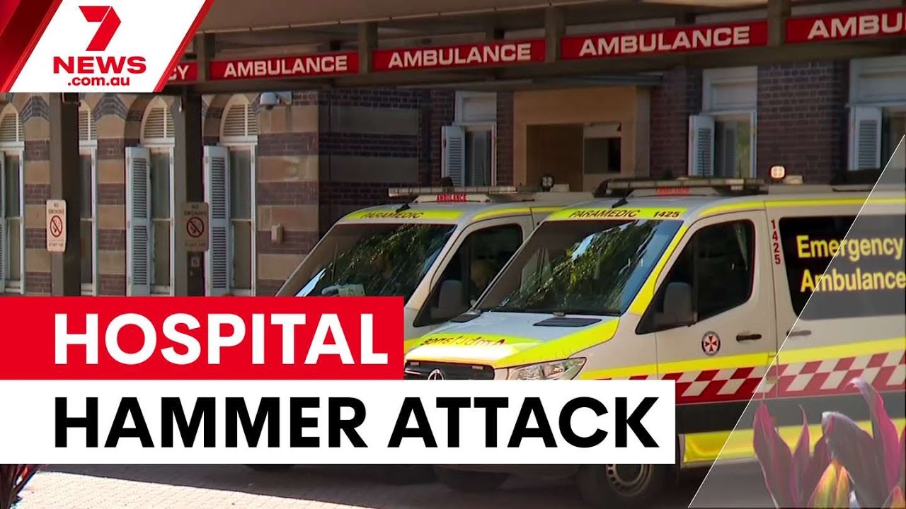 Состояние пациента критическое после нападения с молотком в больнице RPA | 7NEWS