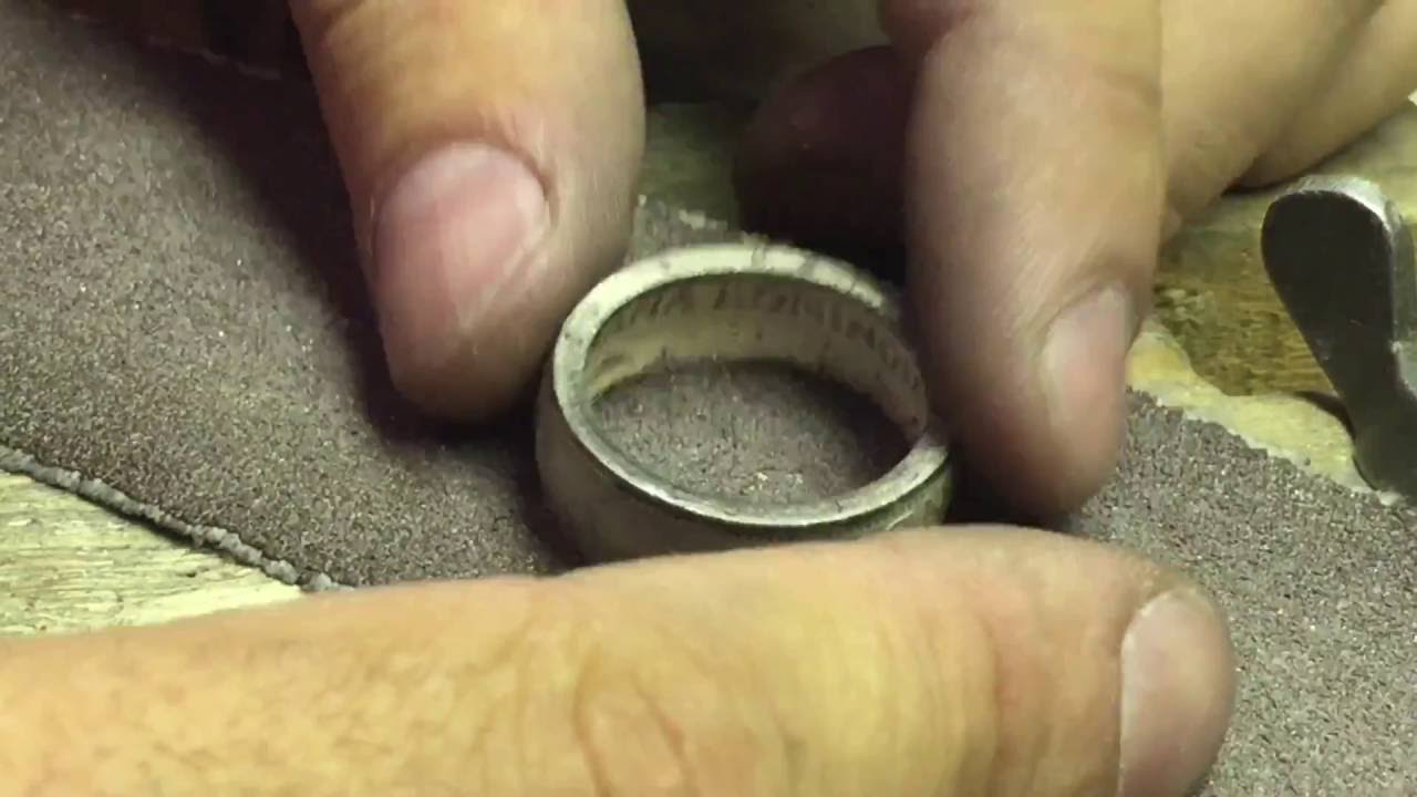 Dutch Coin Ring out of Silver Gulden - Making Process