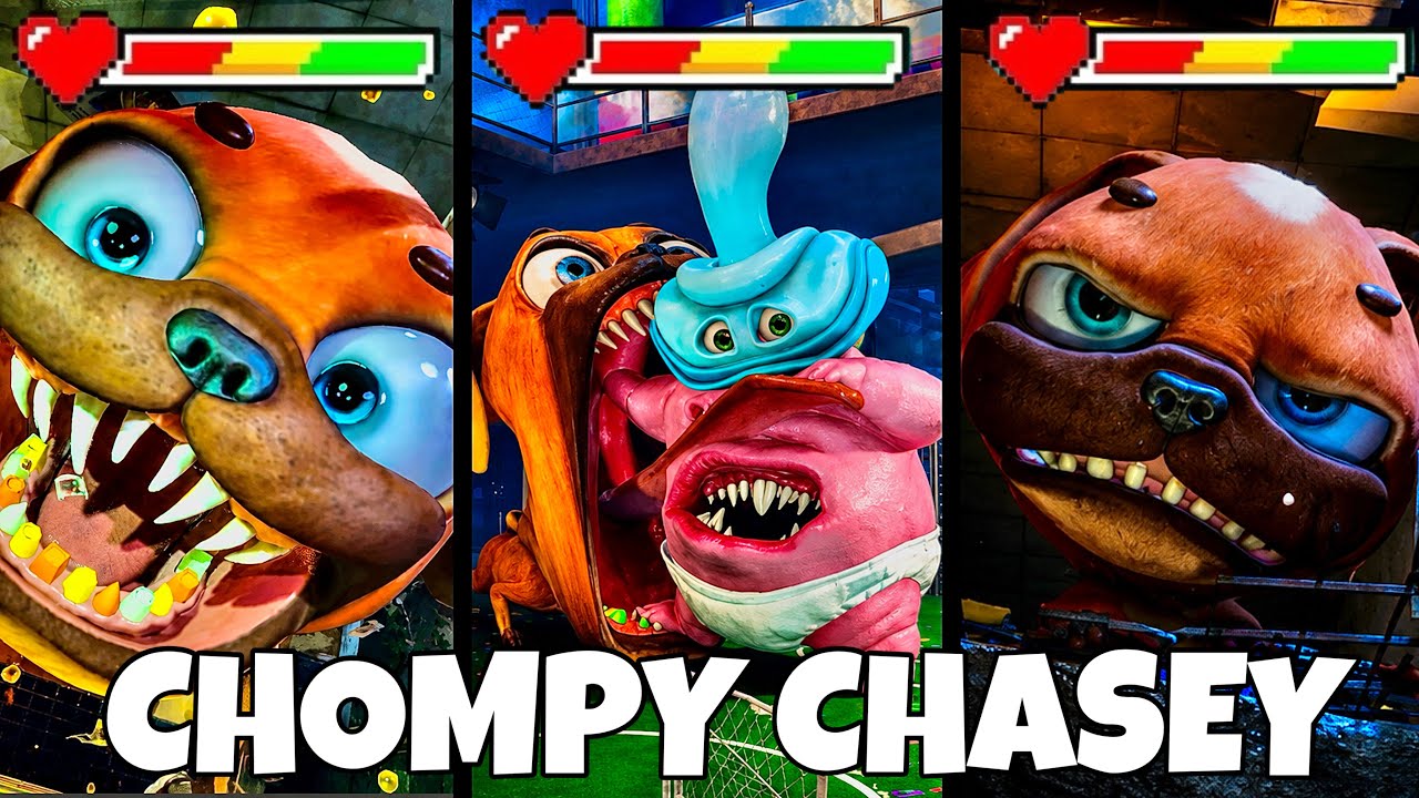 CHOMPY CHASEY ❗ ALL SCENES with HEALTHBARS & HEALPOINTS ❤️ ► Dark Pals: The 1st Floor