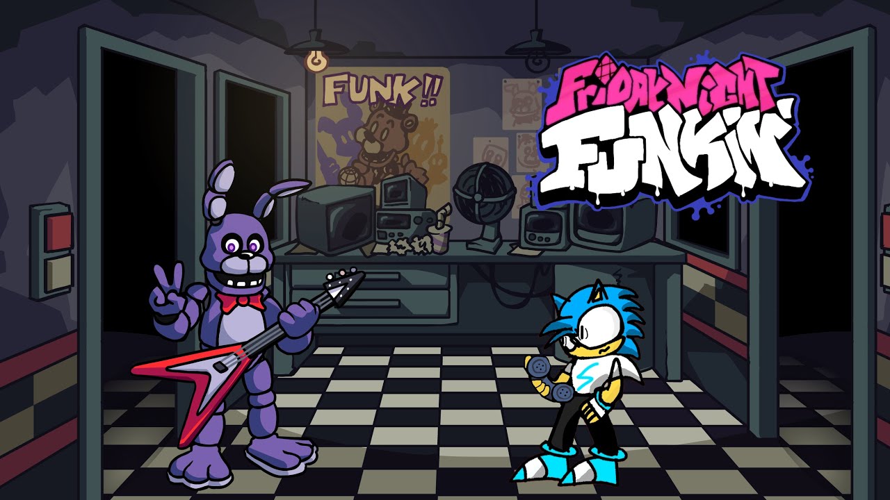 FNF Mods Bonnie VS Speed(Replace BF)|Friday Night Shift(Fnaf)-(Five Night At Freddy)