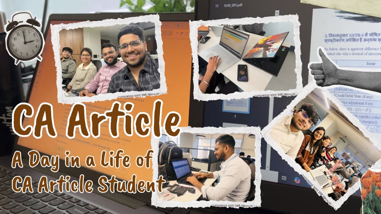 CA Articleship Life in a Mid-Size Firm | Realistic Day in My Life Vlog | CA Article Life Vlog