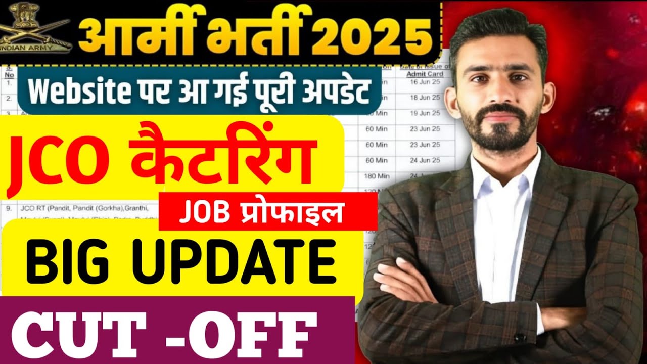 Big Update 💯 ARMY JCO कैटरिंग की Total post , SYLLABUS, क्या आयेगा एग्जाम में