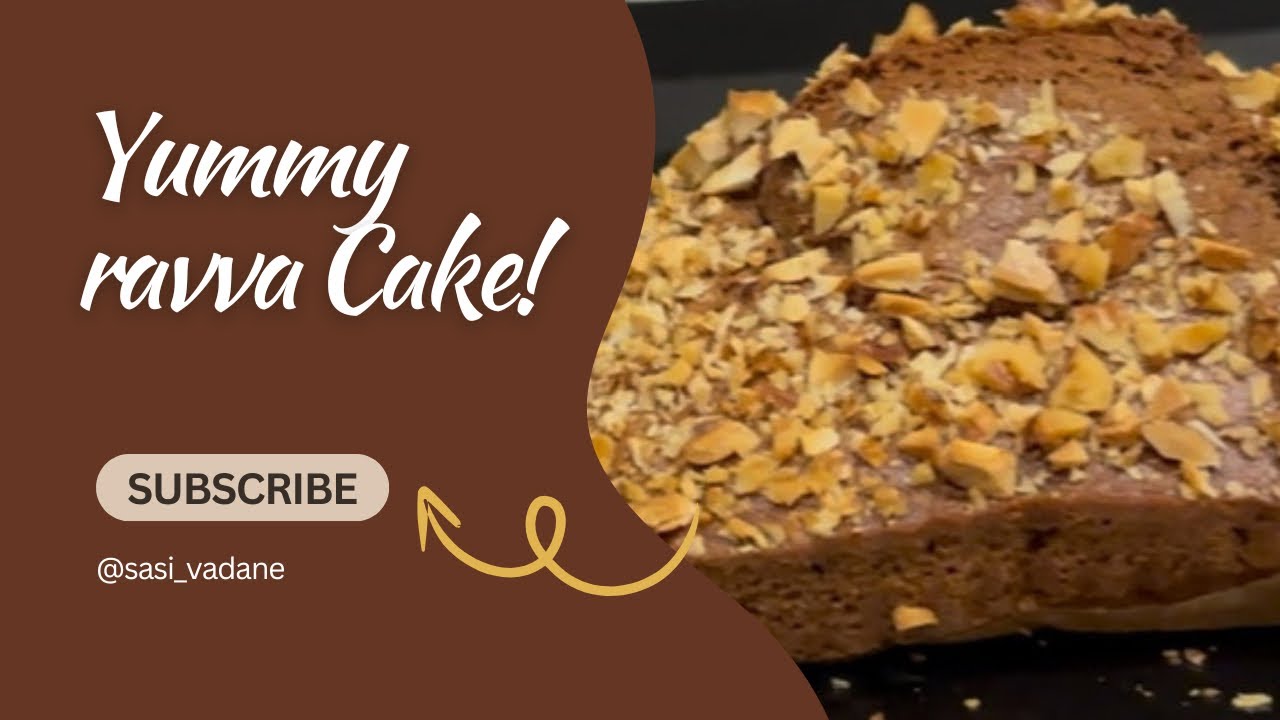 Air Fryer Rava Chocolate Cake | Easy Eggless Baking