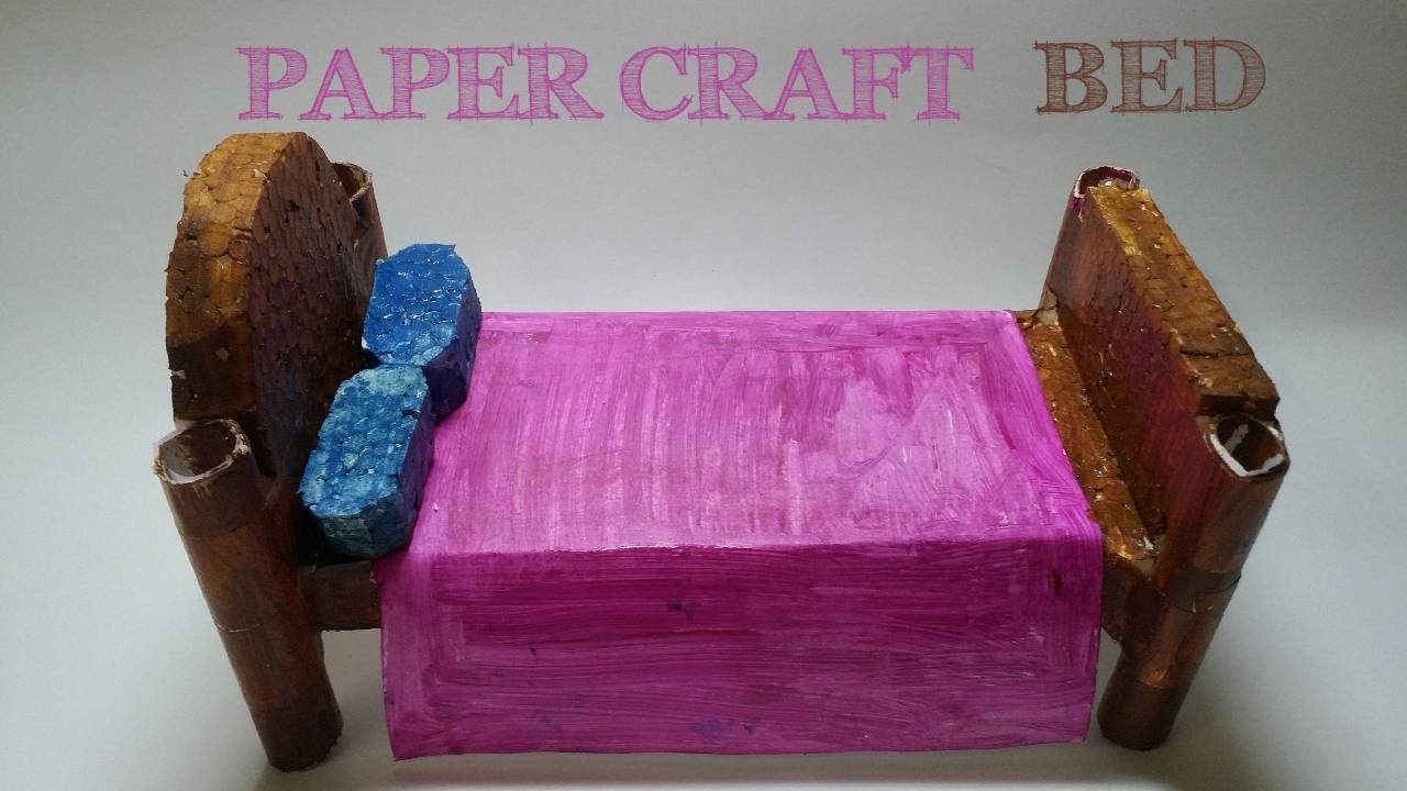Bed paper craft | Easy Paper craft | Craft
