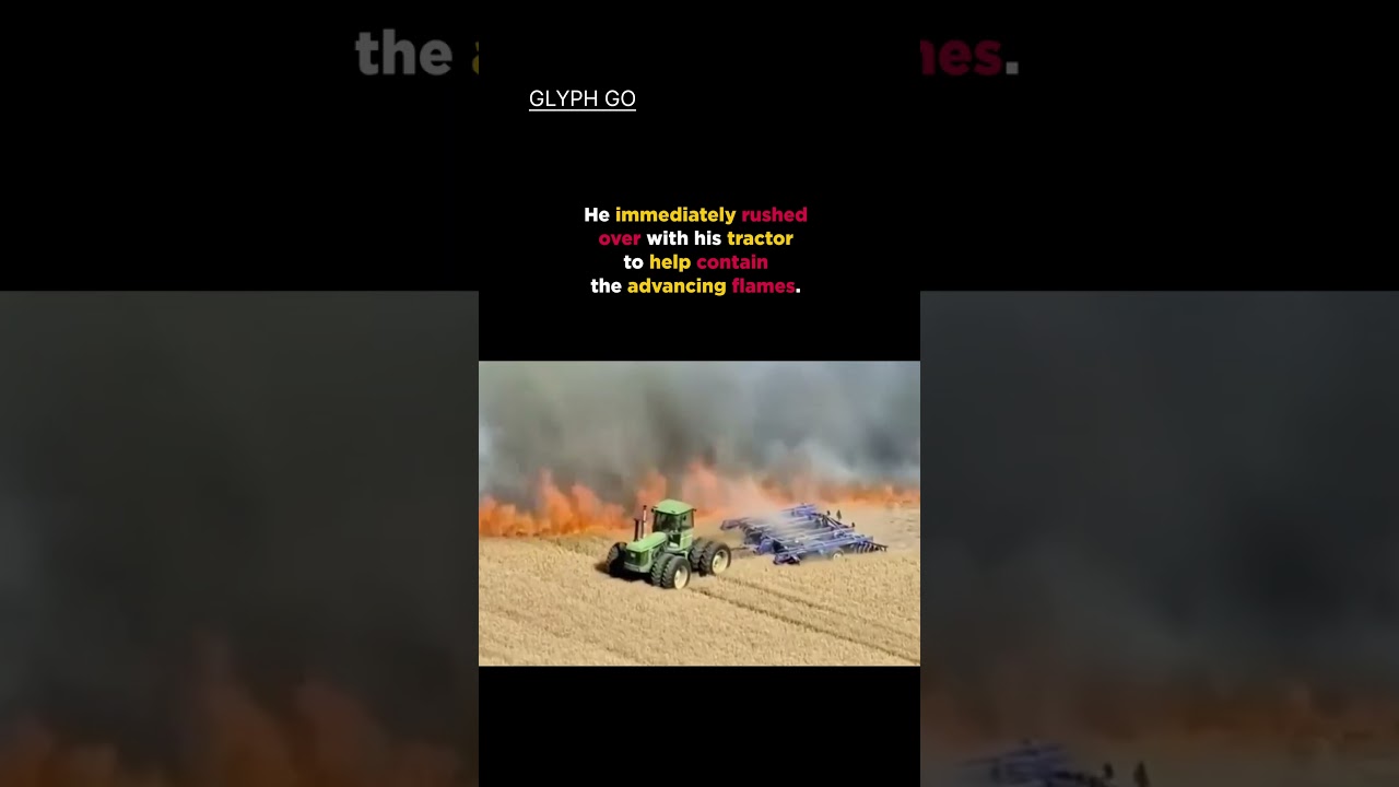 A Farmer Fought Fire With His Tractor 🔥🚜