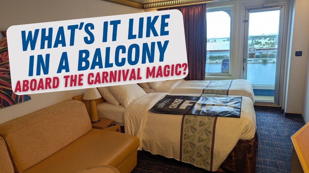 Экскурсия по каюте Carnival Magic Balcony (категория 8D)